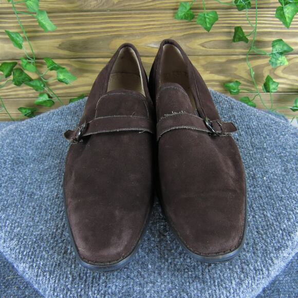 Fratelli Men's‎ Loafer Brown Leather Size 12 Medium Used 2025 - Picture 2 of 6